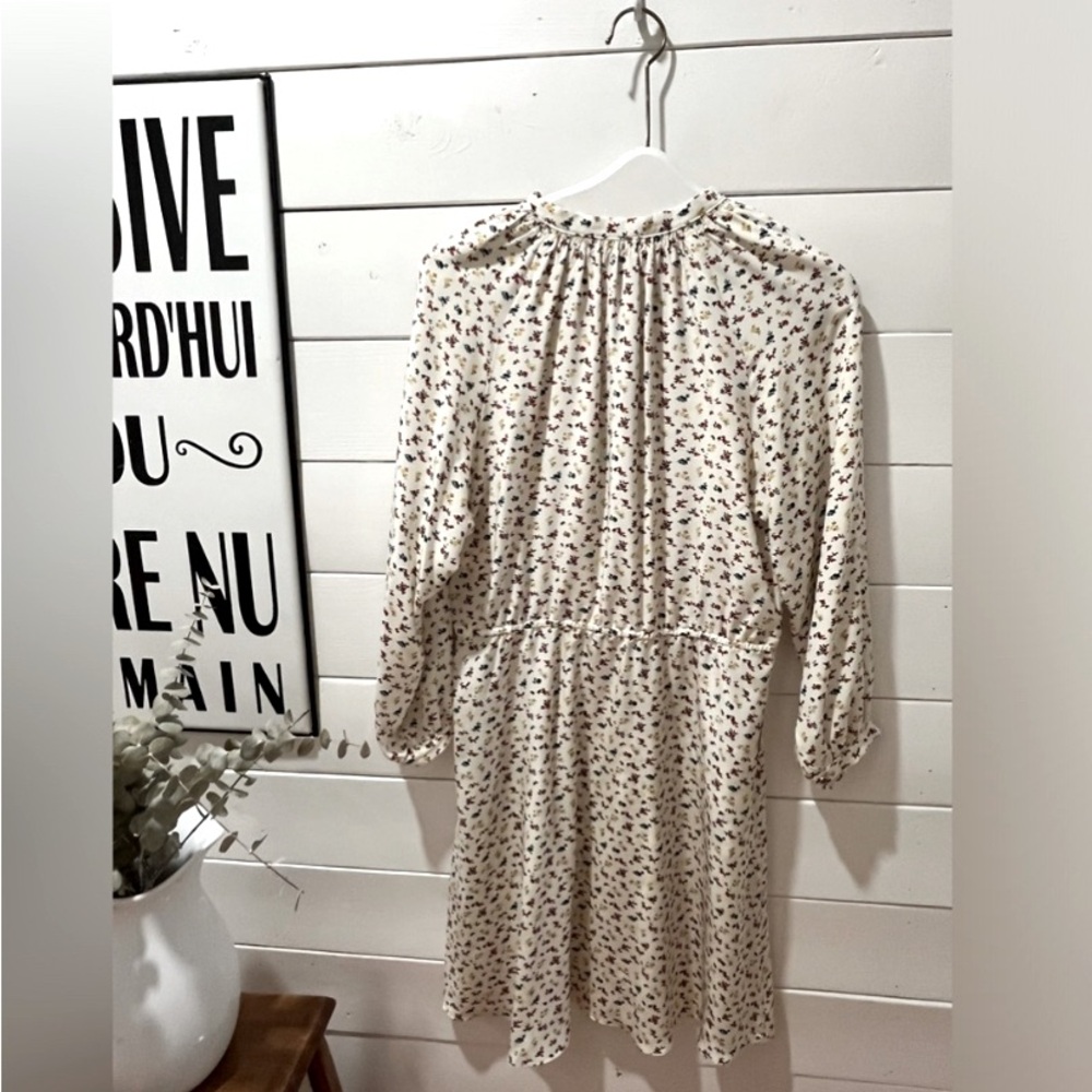 VANESSA BRUNO floral 💯 silk  dress size 40